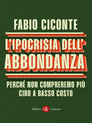 cover image of L'ipocrisia dell'abbondanza